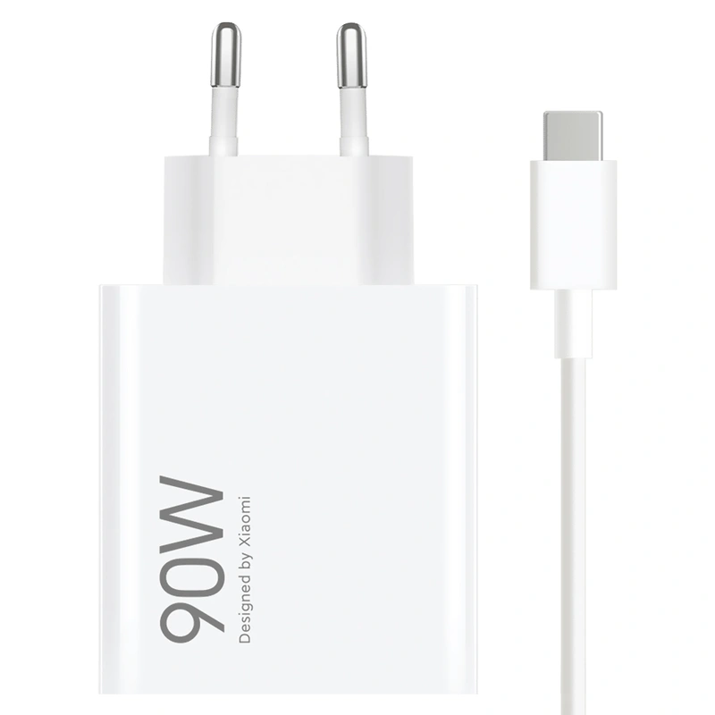 Carregador Tomada Xiaomi MDY-15-EK USB 90W - Branco + Cabo USB USB-C Padrão BR - Imagem 2
