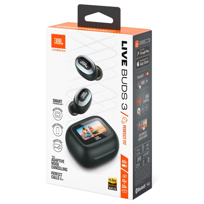 Fone de Ouvido JBL Live Buds 3 Perfect Fit TWS Bluetooth - Preto Case: USB-C - Imagem 3