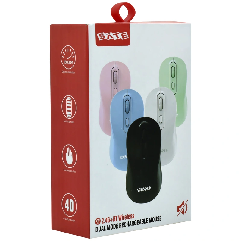 Mouse Satellite A-763G Wireless - Rosa USB Receiver - Imagem 3