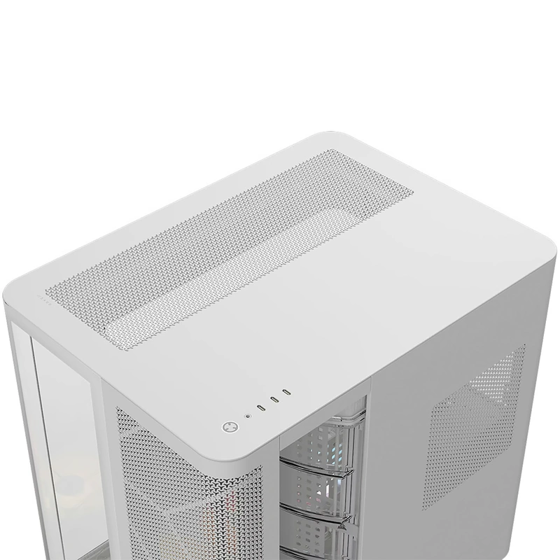 Gabinete Gamer Corsair Air 5400 Series CC-9011319-WW Mid Tower 3 Cooler ARGB - Branco - Imagem 4