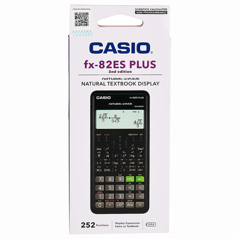 Calculadora científica Casio FX-82ES Plus 2ND Edition - Preto - Imagem 3