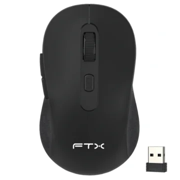 Mouse FTX MW44 Wireless - Preto Cinza USB Receiver 2.4GHz