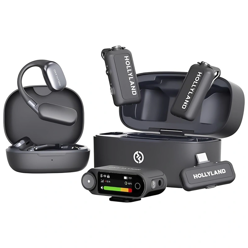 Microfone Hollyland Lark Max2 Ultimate Combo Wireless - Space Cinza