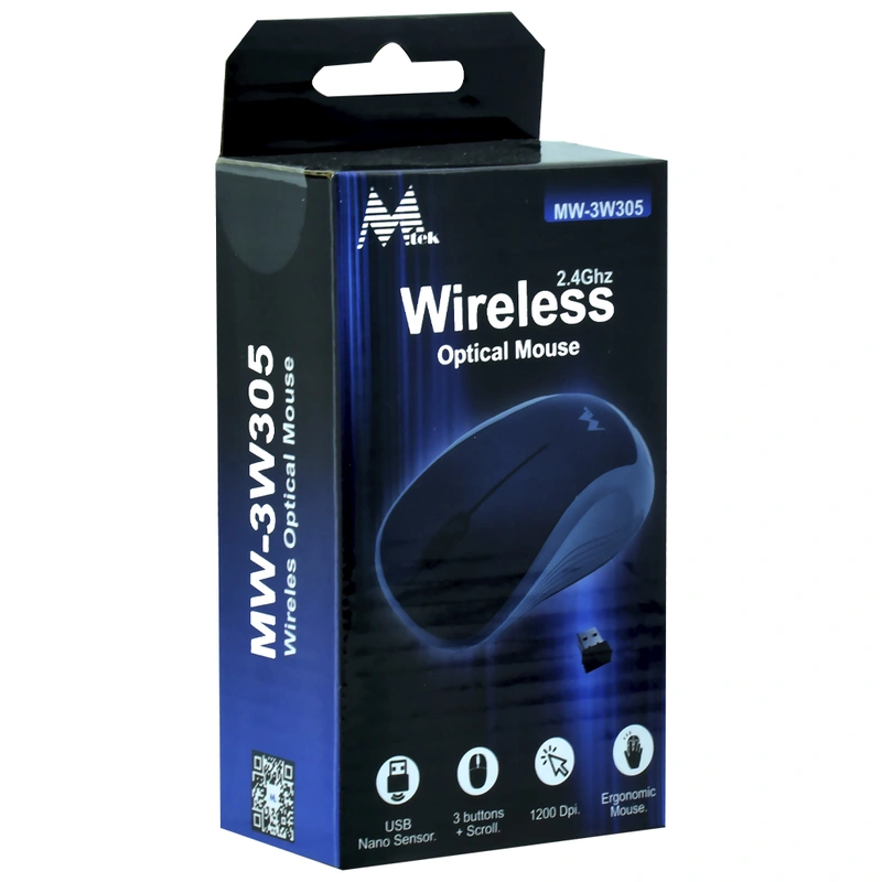 Mouse Mtek MW-3W305 Wireless - Preto Cinza USB Receiver - Imagem 4