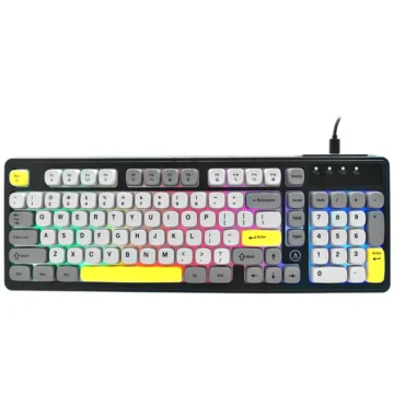 Teclado Gamer Ajazz AF98 Nacodexx USB RGB Inglês - Preto Cinza (985720)