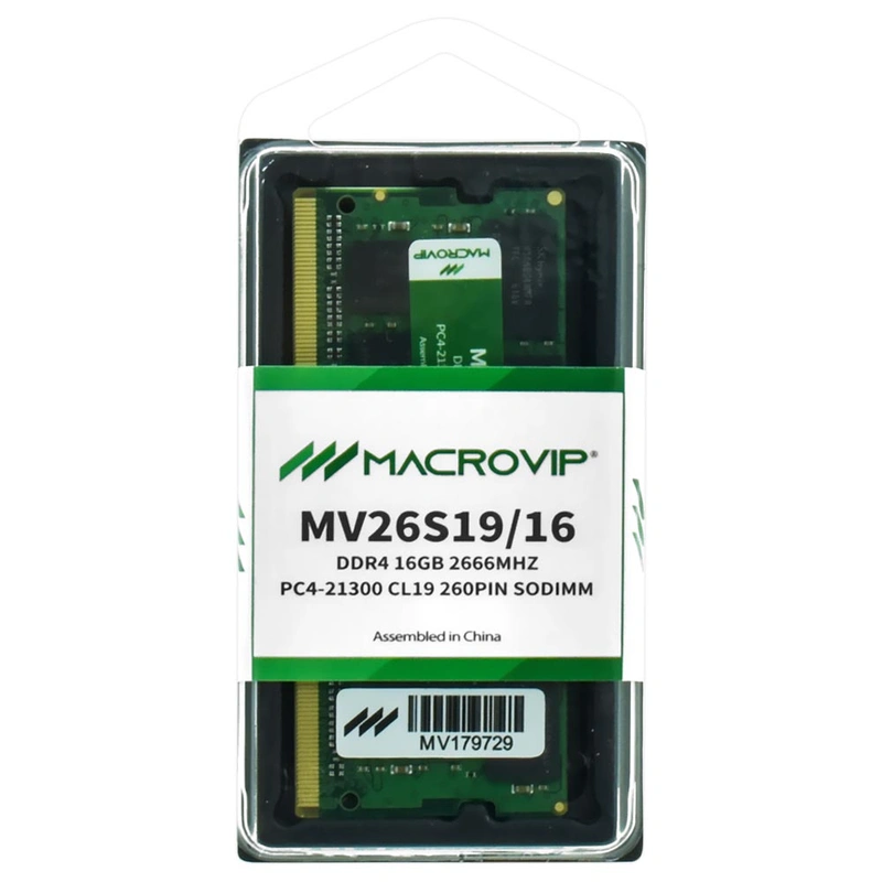 Memória RAM para Notebook Macrovip DDR4 16GB 2666MHz - MV26S1916 SODIMM - Imagem 3