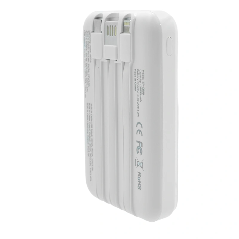 Carregador Portátil Ecopower EP-C809 10000MAH USB USB-C Lightning - Branco - Imagem 2