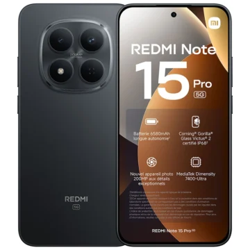 Celular Xiaomi Redmi Note 15 Pro 5G 8GB de RAM 256GB Tela 6.83 AMOLED 1.5K de 6.83"