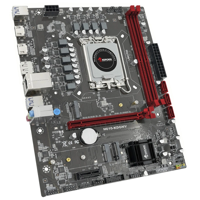 Placa Mãe Keepdata H610-KDGNV Socket LGA 1700 DDR4 Intel H610 Micro ATX - Imagem 2