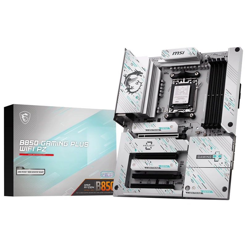 Placa Mãe MSI B850 Gaming Plus Wi-Fi PZ Socket AM5 DDR5 AMD B850 ATX