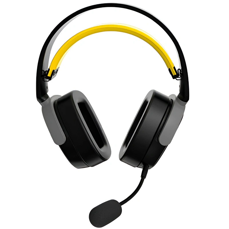 Headset Gamer Ajazz AHM09 Max Wireless - Preto Cinza (986857) PC USB Receiver de 2.4G - Imagem 2