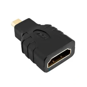 Adaptador Conector HDMI Fêmea Micro HDMI Macho Preto