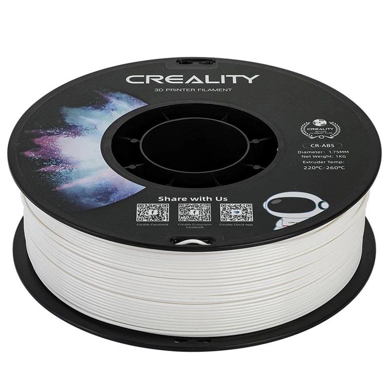 Filamento para Impressora 3D Creality CR-ABS 1KG 1.75MM - Branco