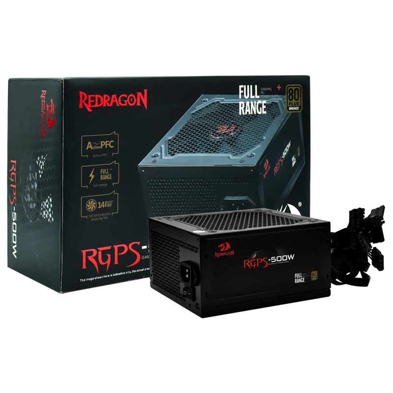 Fonte de Alimentação Redragon GC-PS001 500W ATX Não Modular 80 Plus Bronze