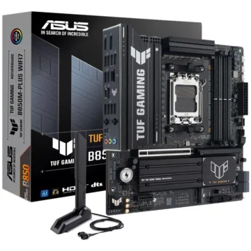 Placa Mãe ASUS TUF Gaming B850M-PLUS Wi-Fi 7 Socket AM5 DDR5 AMD B850 Micro ATX