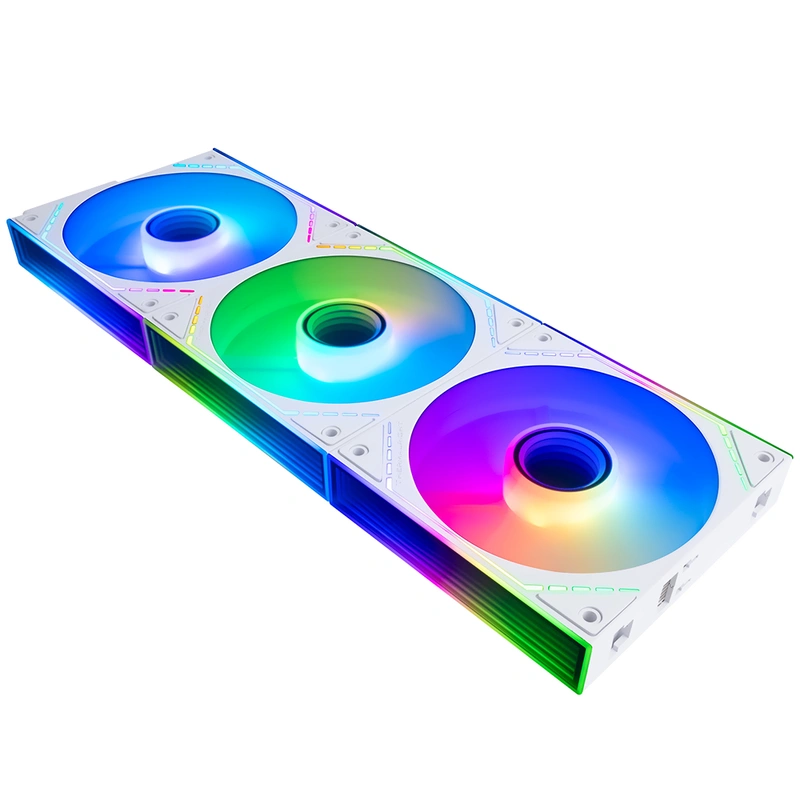 Cooler para Gabinete Thermalright TL-M12QW-S X3 Infinity Mirror ARGB - Branco (Kit com 3) - Imagem 2