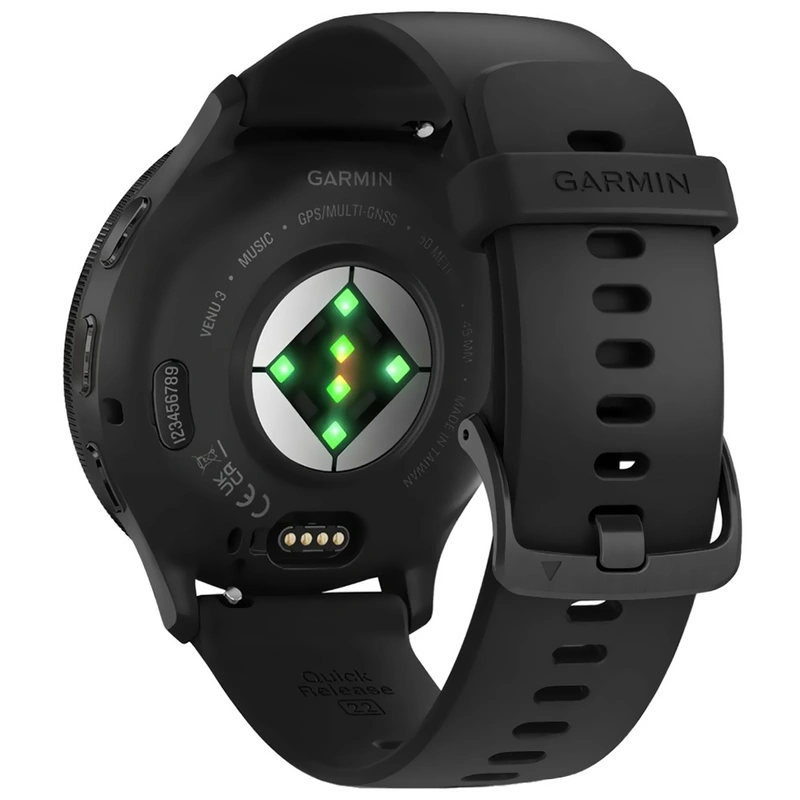 Relógio Garmin Venu 3 - Preto Cinza (010-02784-01) Natação, 5 ATM Bluetooth - Imagem 3