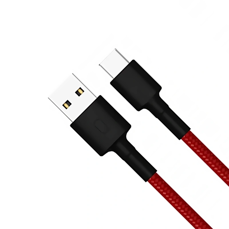 Cabo Xiaomi SJX10ZM Type-C A USB Macho 1M - Preto Vermelho USB Type-C - USB - Imagem 2