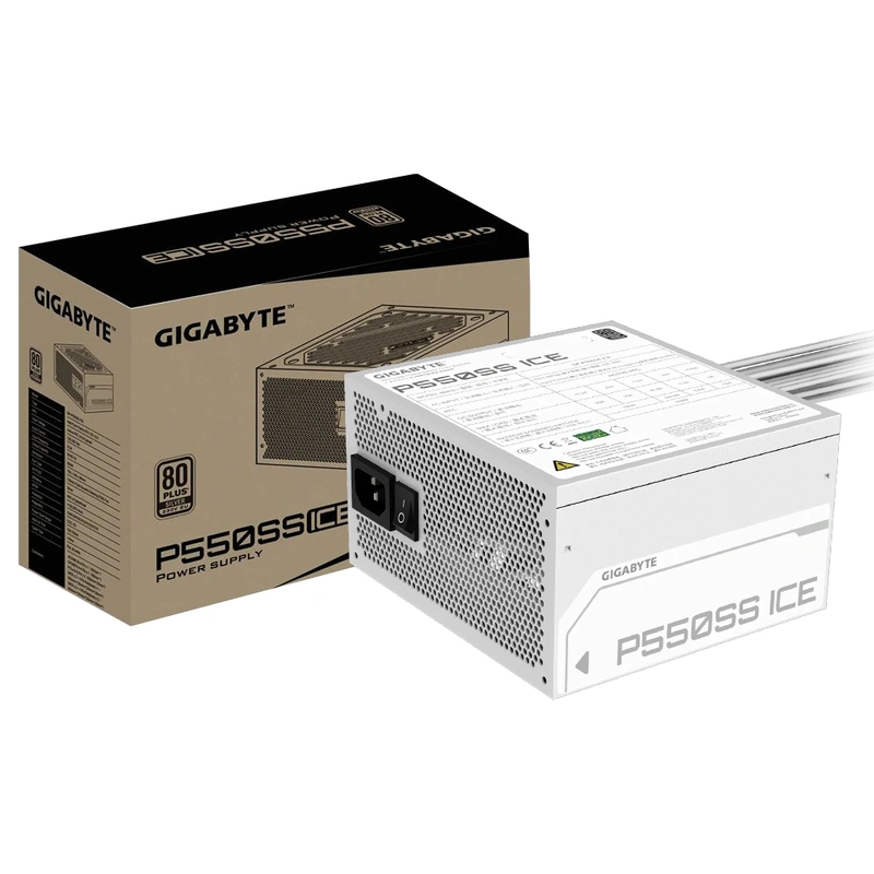 Fonte de Alimentação Gigabyte GP-P550SS Ice 550W ATX Não Modualr 80 Plus Silver