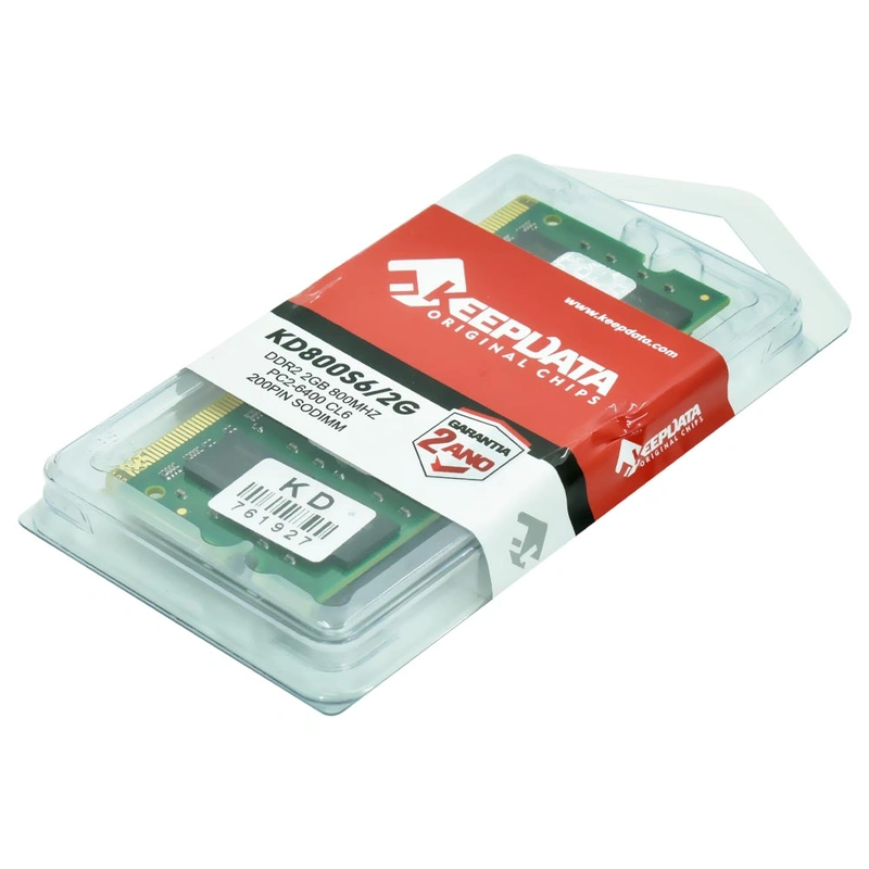Memória RAM para Notebook Keepdata DDR2 2GB 800MHz - KD800S62G SODIMM CL6 - Imagem 3