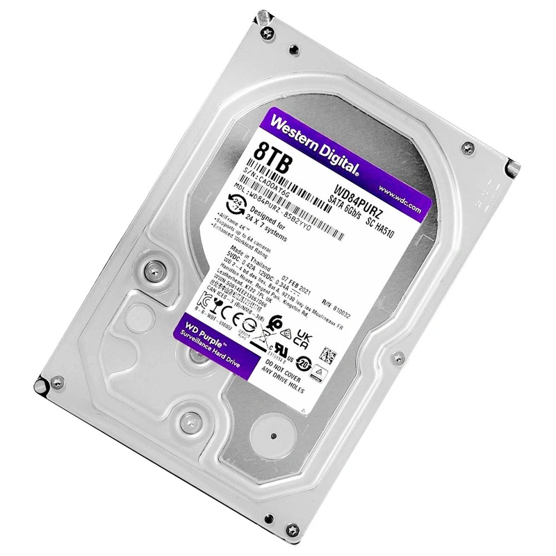 HD Western Digital 8TB WD Purple 3.5 SATA 6Gb/s WD84PURZ - Imagem 2