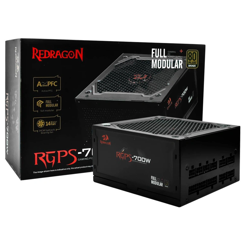 Fonte de Alimentação Redragon GC-PS005 700W ATX Modular 80 Plus Bronze