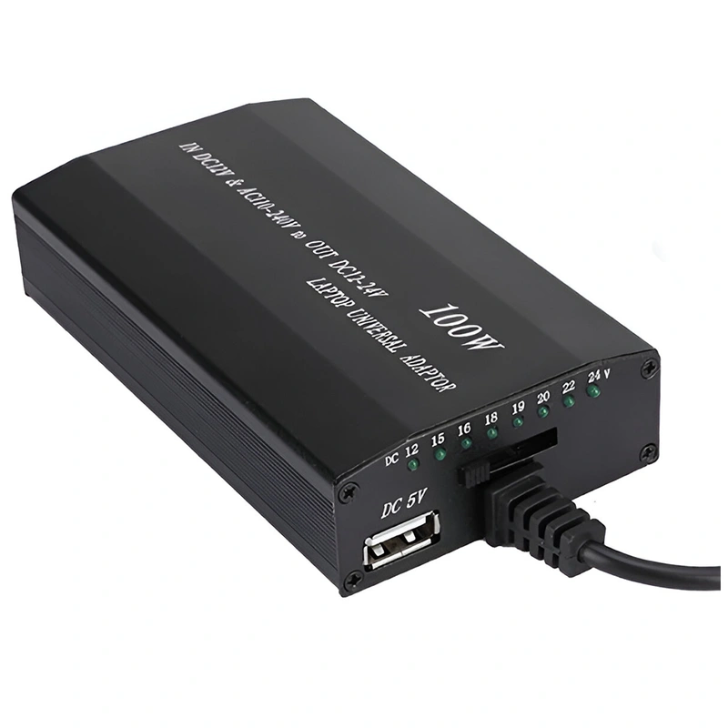 Fonte Universal para Notebook Microfins HR1009 100W 110-202V - Preto - Imagem 2