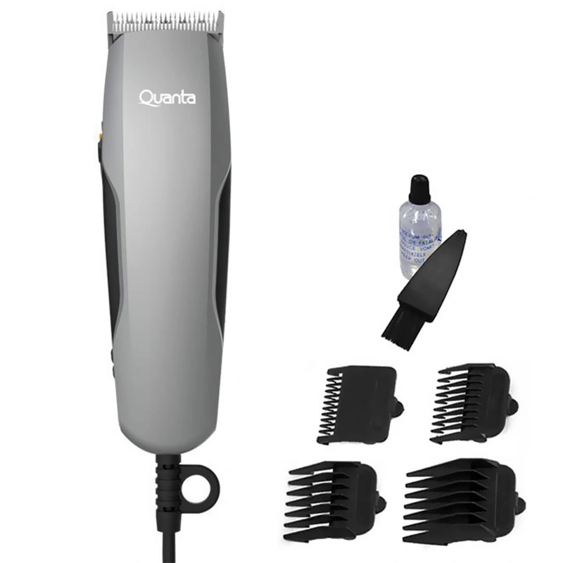 Maquina de Cortar Cabelo Quanta QTCE50 Bivolt - Cinza Preto