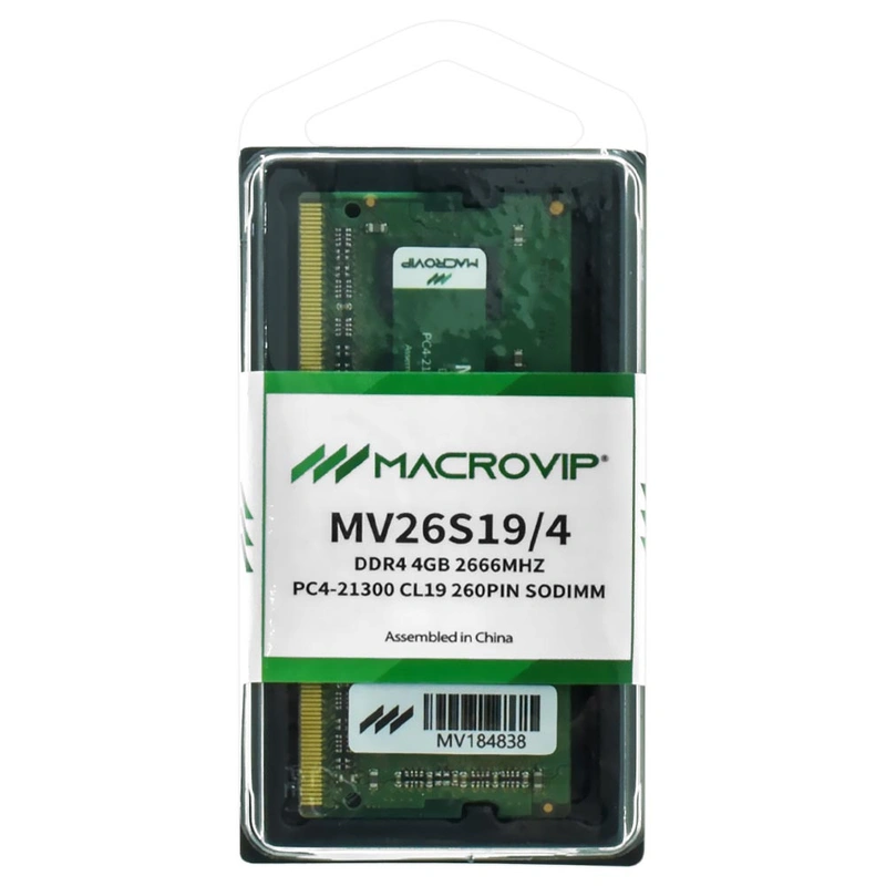 Memória RAM para Notebook Macrovip DDR4 4GB 2666MHz - MV26S194 SODIMM CL19 - Imagem 3