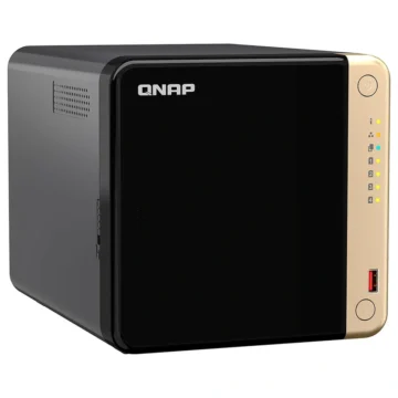 Servidor Nas Storage QNAP TS-464 Intel Celeron N5095 4 2.9GHz 8GB RAM 4 Baias USB LAN