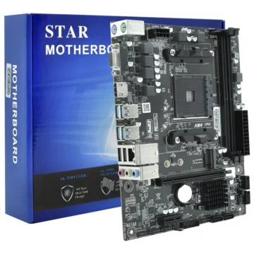 Placa Mãe Star A520 Socket AM4 DDR4 AMD A520 2 Slots SDRAM Dual Channel DDR4 2400MHz