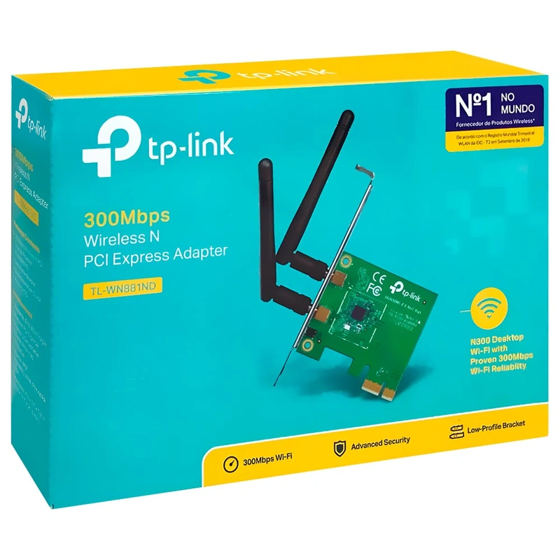 Adaptador Wifi Tp-Link Low Profile TL-WN881ND PCI Express 2.4GHz - 300Mbps - Imagem 3