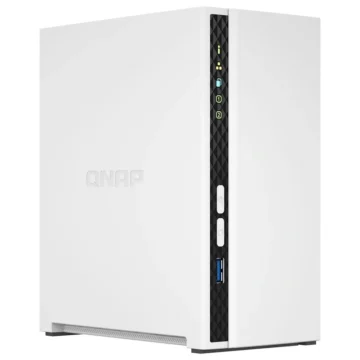 Servidor Nas Storage QNAP TS-233 ARM Cortex-A55 2.0GHz 2GB de RAM 2 Baias USB LAN Branco