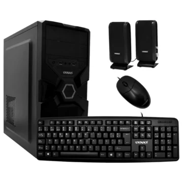 Gabinete Kit Satellite K731 Fonte 200W Speaker Mouse Teclado Espanhol - Preto