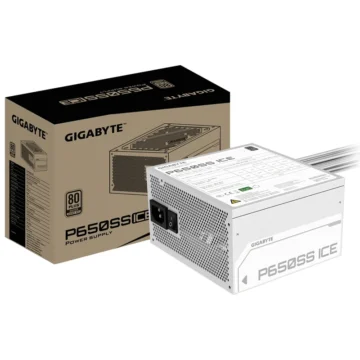 Fonte de Alimentação Gigabyte GP-P650SS Ice ATX Não Modular 80 Plus Silver