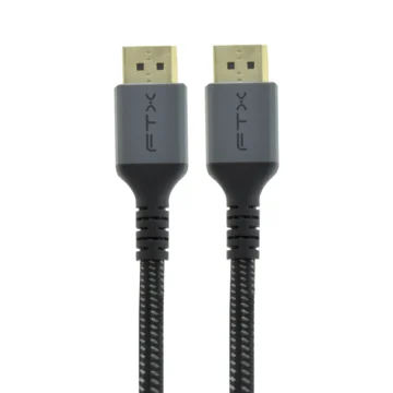 Cabo DisplayPort para DisplayPort FTX CT-DP8K-AG1 - 1M 115755 300g Preto / Cinza