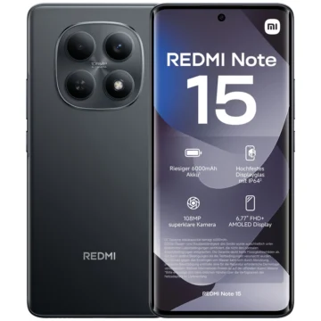 Celular Xiaomi Redmi Note 15 8GB de RAM 256GB Tela 6.77 MediaTek Helio G100-Ultra (6 nm)