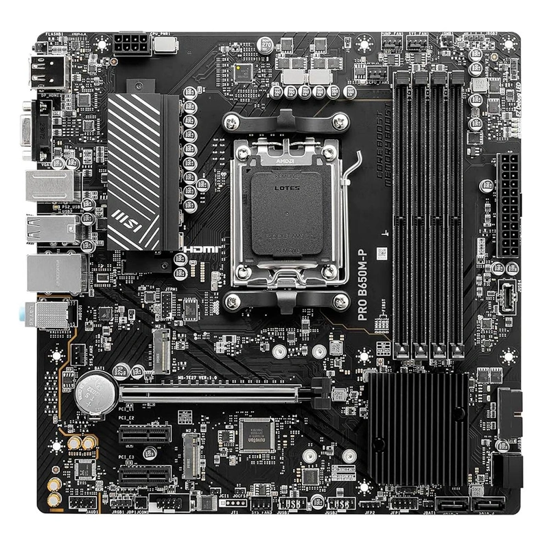 Placa Mãe MSI Pro B650M-P Socket AM5 VGA DDR5 AMD B650 Micro ATX - Imagem 2