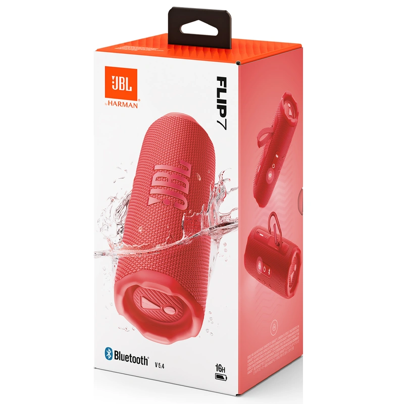 Caixa de Som JBL Flip 7 Bluetooth - Vermelho IP68 JBLFLIP7REDAM - Imagem 3