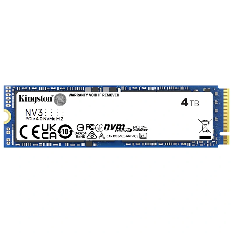 SSD Kingston M.2 4TB NV3 NVMe - SNV3S4000G PCIe 4.0 x4