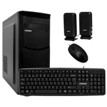 Gabinete Kit Satellite K703 Fonte 200W Speaker Mouse Teclado Espanhol - Preto