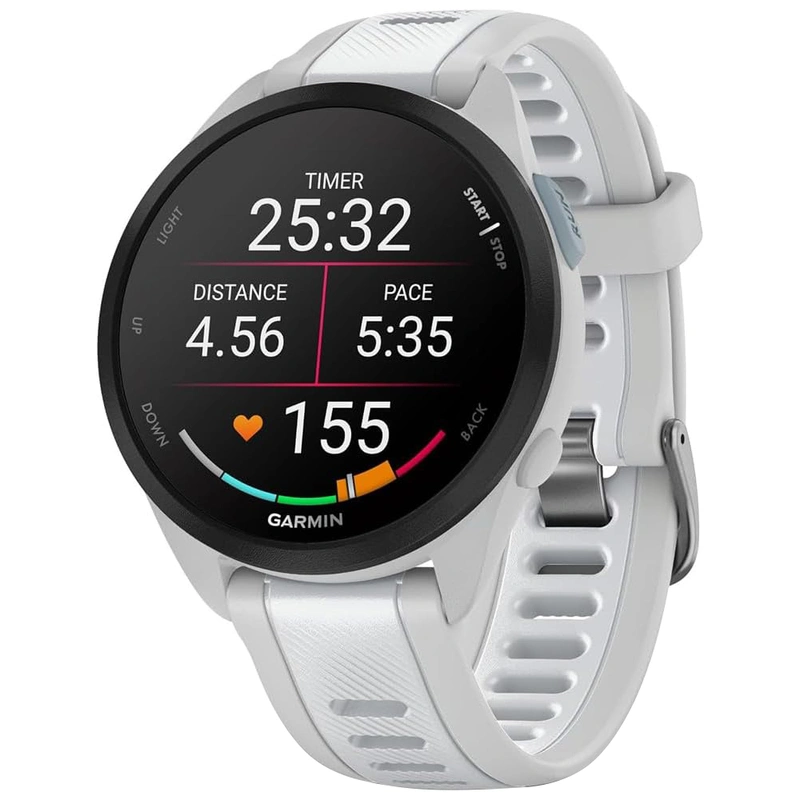 Relógio Garmin Forerunner 165 Music AMOLED - Branco (010-02863-31) 5ATM