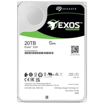 HD Seagate 20TB Exos X24 Enterprise 3.5 SAS ST20000NM007H