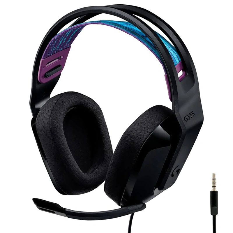 Fone Gamer Logitech G335 Keep Com Fio - Preto (981-000977) Analógico de 3.5 mm