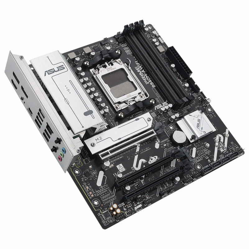 Placa Mãe ASUS Prime B840M-A Wi-Fi Socket AM5 DDR5 AMD B840 Micro ATX Wi-Fi 6E - Imagem 3