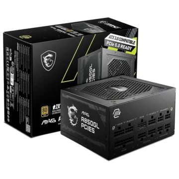 Fonte de Alimentação MSI MAG A850GL PCIE5 850W Modular 80 Plus Gold ATX