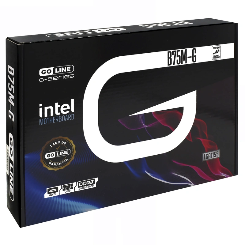 Placa Mãe GoLine GL-B75M-G Socket LGA 1155 VGA DDR3 Intel B75 Micro ATX - Imagem 3