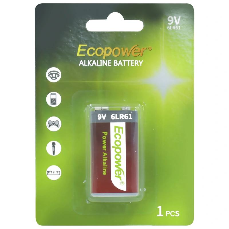 Pilha Ecopower Alkaline Power 9V - 6LR61 - Imagem 3