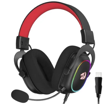 Fone Gamer Redragon H510-RGB Zeus X RGB Com Fio - Preto Zeus X H510-RGB