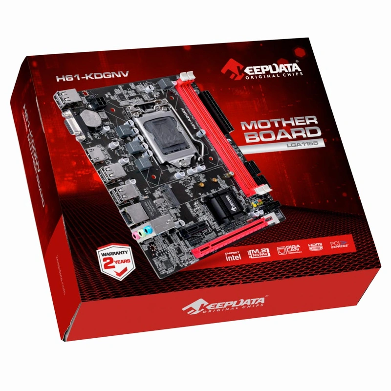 Placa Mãe Keepdata H61-KDGNV Socket LGA 1155 VGA DDR3 Intel H61 Express - Imagem 3